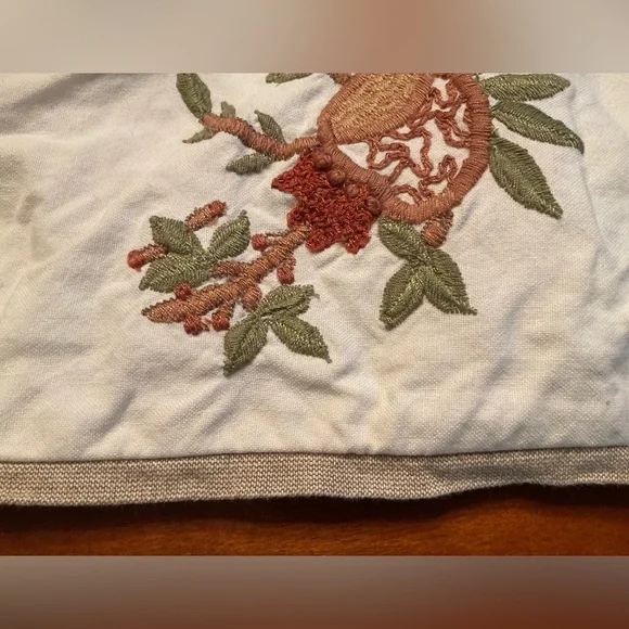 2 Pottery Barn Embroidered Pillow Covers - Picture 4 of 16